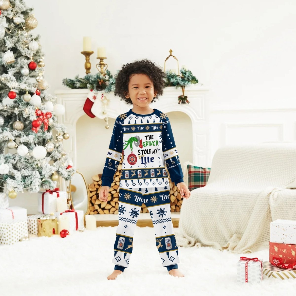 Miller Lite The Grinch Stole Family Pajamas Set - Flexiquor.com