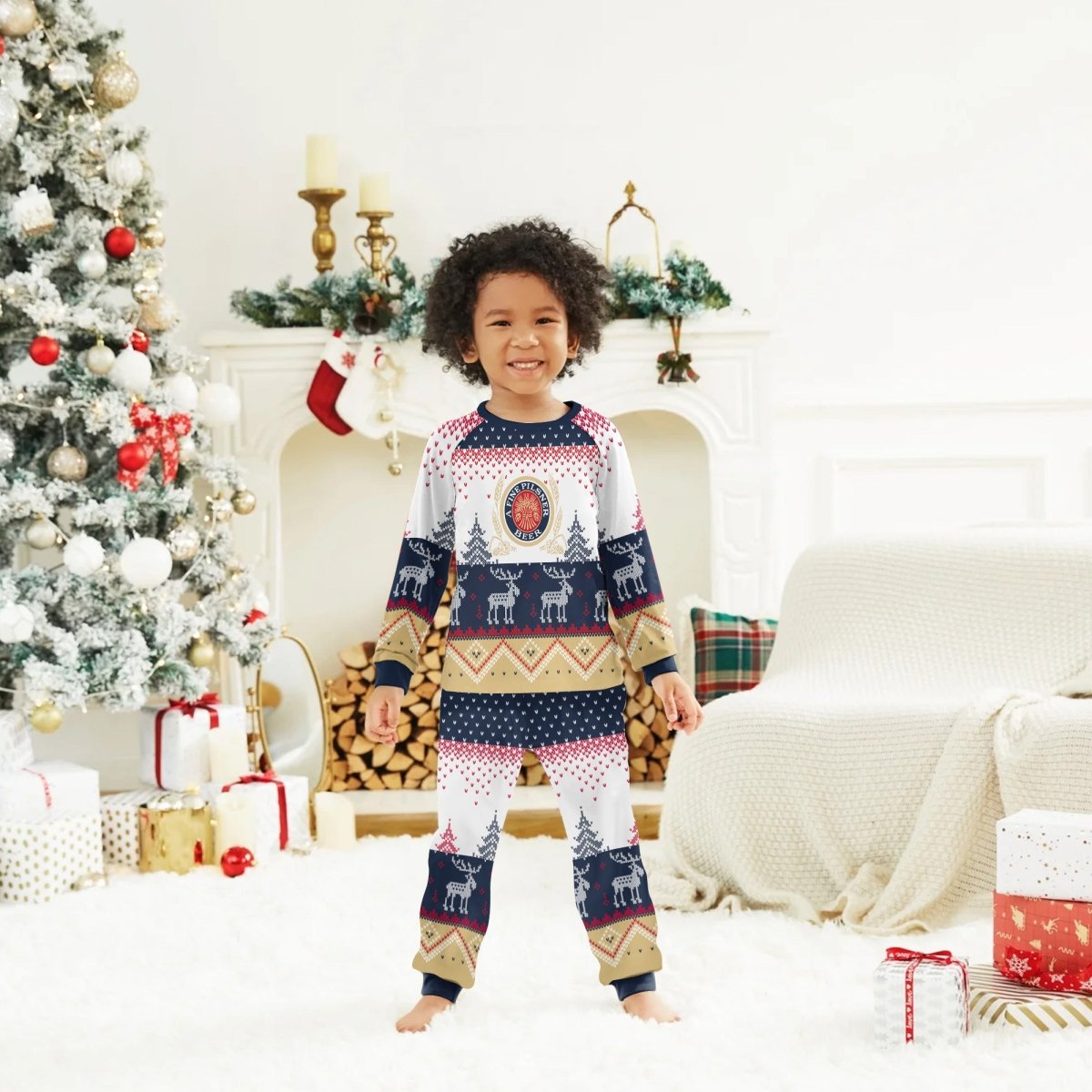 Miller Lite Winter Reindeer Family Pajamas Set - Flexiquor.com