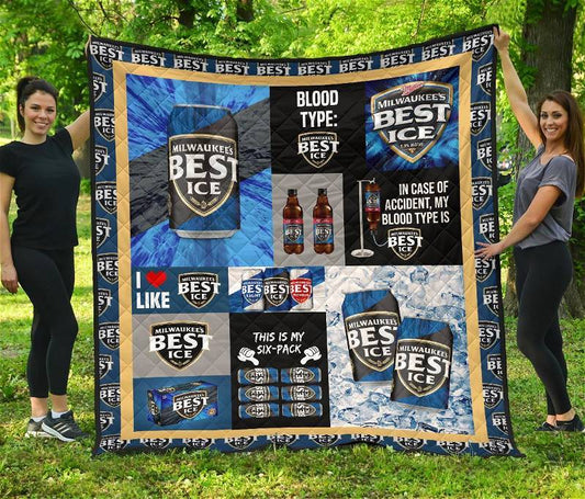 Milwaukee's Blood Type Flannel Blanket - Flexiquor.com