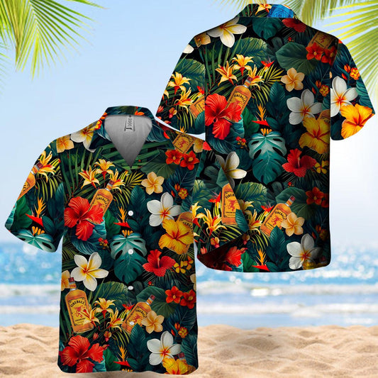 Fireball Tropical Summer Flower Hawaiian Shirt