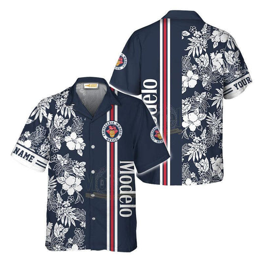 Modelo Flower Stripe Hawaiian Shirt