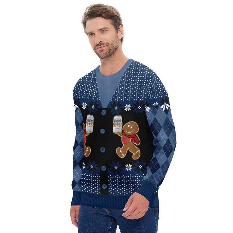 Modelo Christmas Gingerbread Ugly Sweater - Flexiquor.com