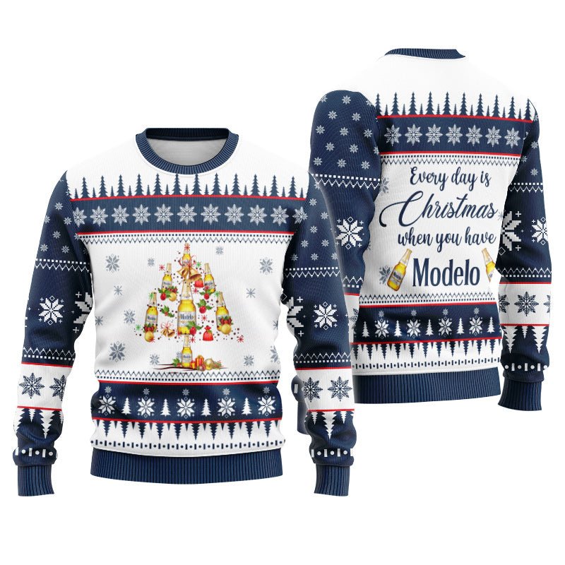 Modelo Christmas Tree Ugly Sweater - Flexiquor.com