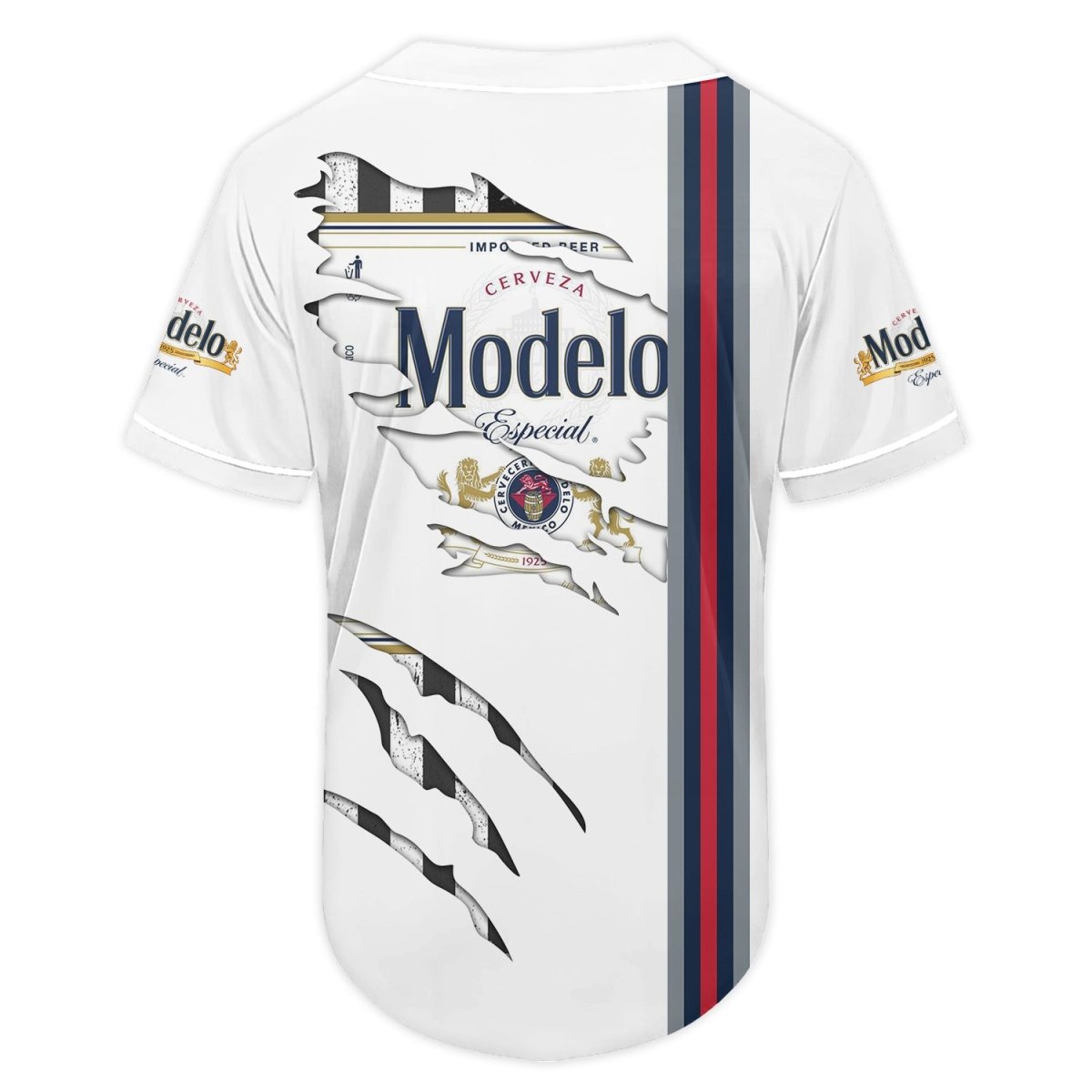 Modelo Claw Scratches Baseball Jersey - Flexiquor.com