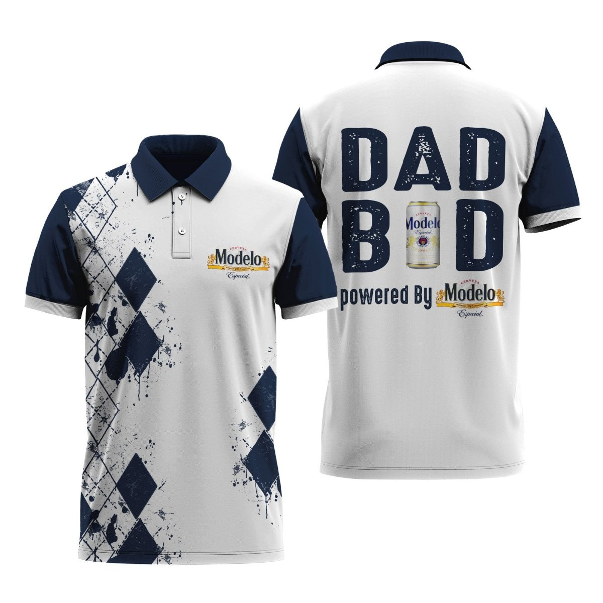 Modelo Diamond Dad Polo Shirt - Flexiquor.com