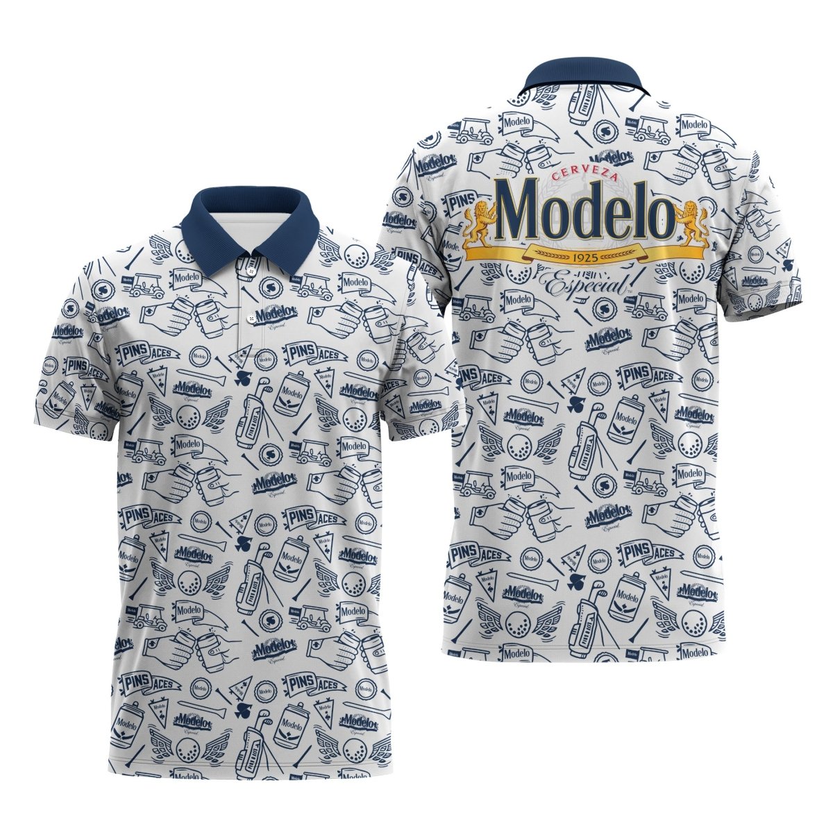Modelo Doodle Art Polo Shirt - Flexiquor.com