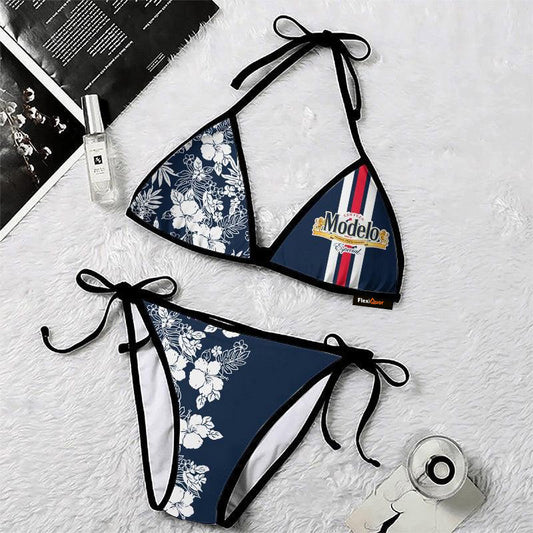 Modelo Flower Triangle Beach Bikini - Flexiquor.com