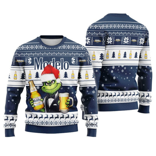 Modelo Grinch Christmas Ugly Sweater - Flexiquor.com