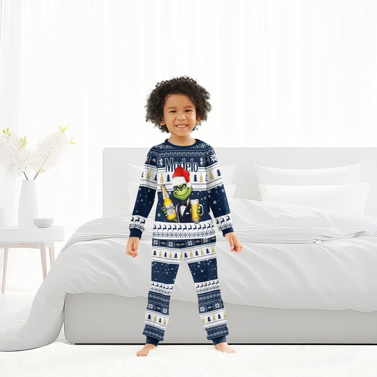 Modelo Grinch Christmas Family Pajamas Set - Flexiquor.com