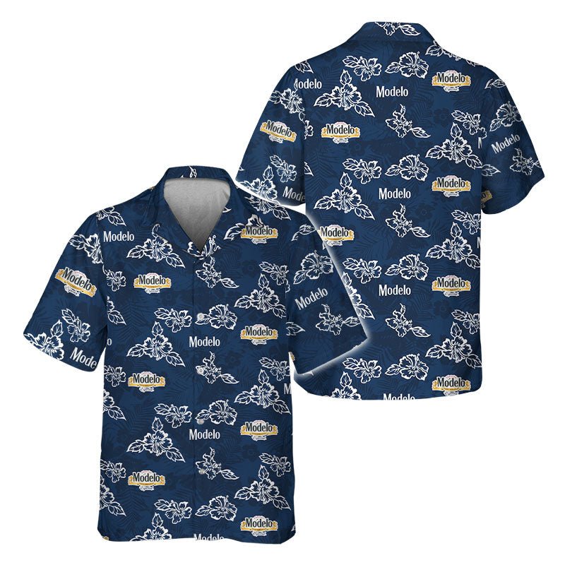 Modelo Hibiscus Flower Hawaiian Shirt - Flexiquor.com