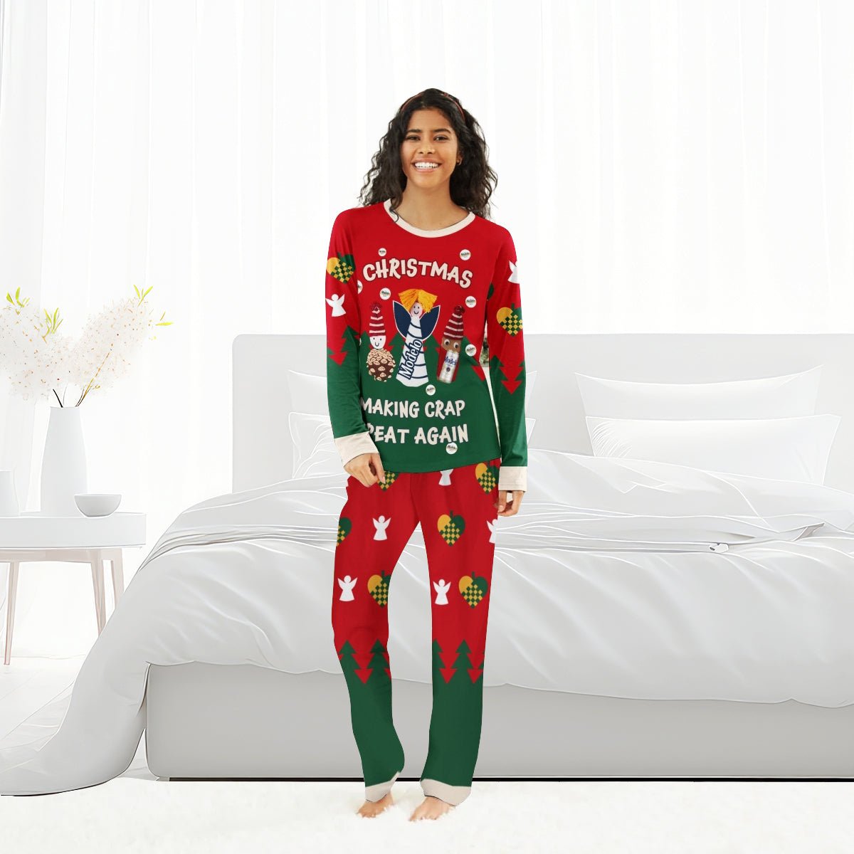 Modelo Making Christmas Great Again Family Pajamas Set - Flexiquor.com