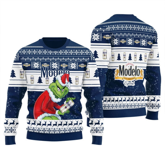 Modelo Santa Grinch Ugly Sweater - Flexiquor.com