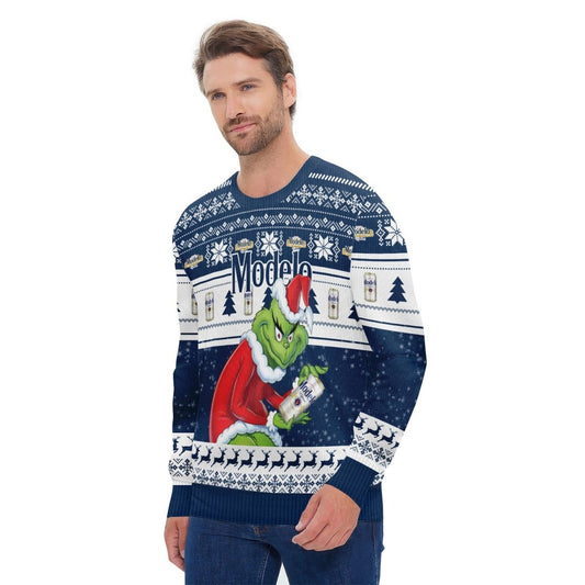 Modelo Santa Grinch Ugly Sweater - Flexiquor.com