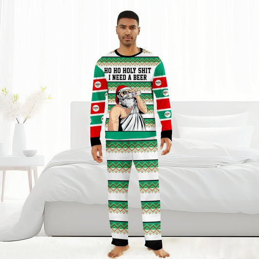 Modelo Santa Need A Beer Family Pajamas Set - Flexiquor.com