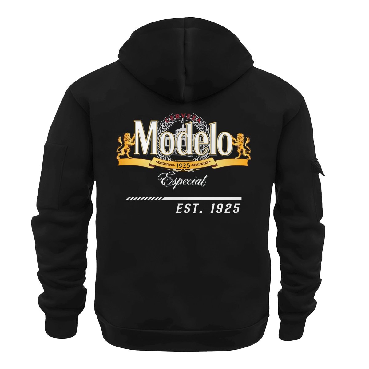 Modelo Scratches Marks Half Zip Hooded Sweatshirt - Flexiquor.com