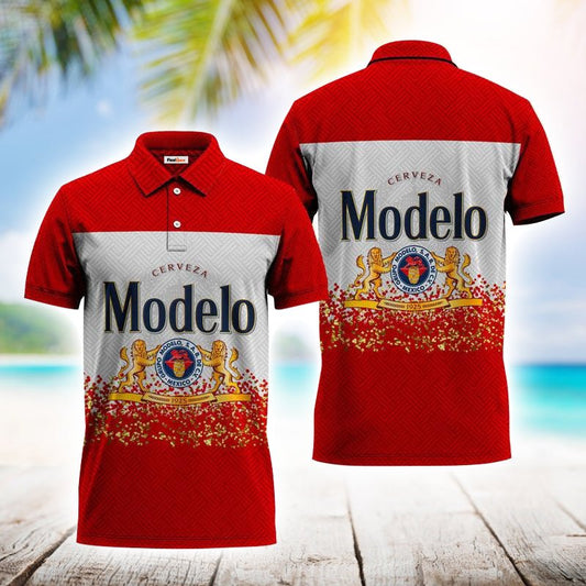 Modelo Series Red Polo Shirt - Flexiquor.com