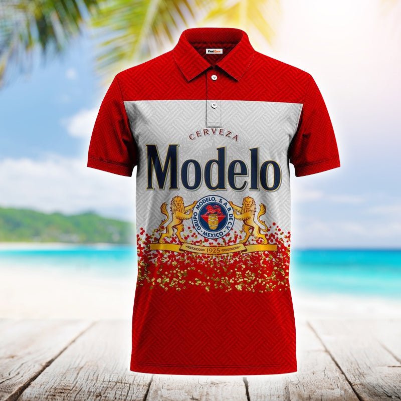 Modelo Series Red Polo Shirt - Flexiquor.com