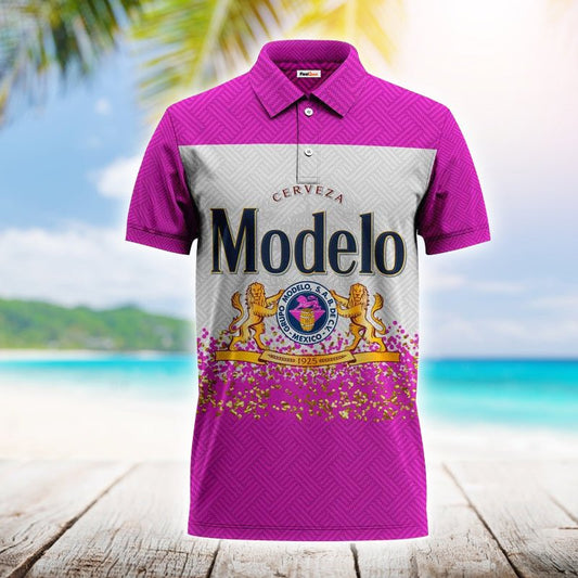 Modelo Series Violet Polo Shirt - Flexiquor.com