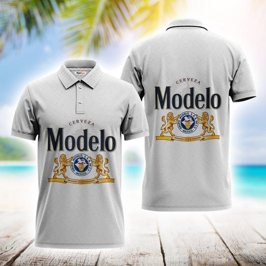 Modelo Series White Polo Shirt - Flexiquor.com