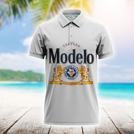 Modelo Series White Polo Shirt - Flexiquor.com