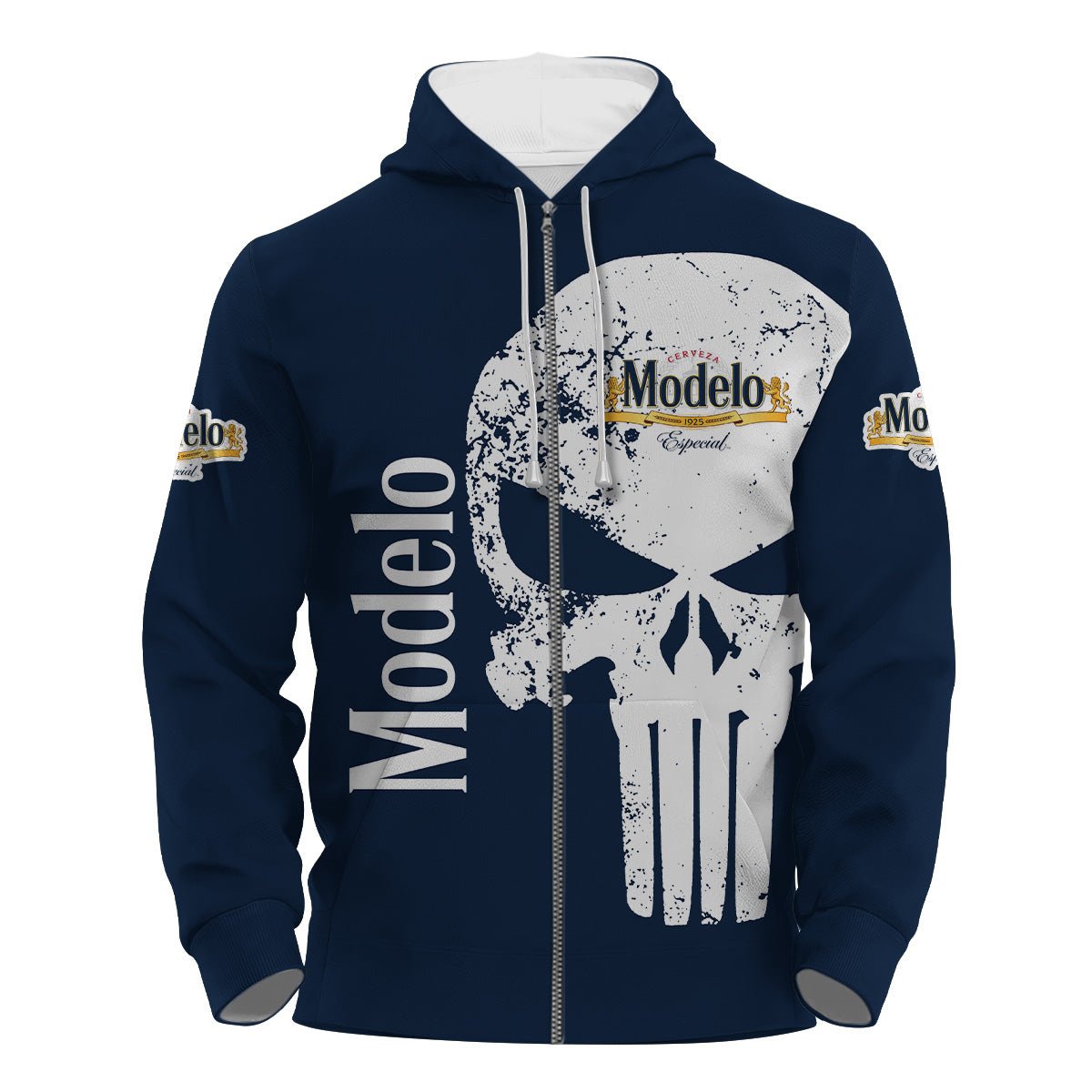 Modelo Skull Hoodie & Zip Hoodie - Flexiquor.com