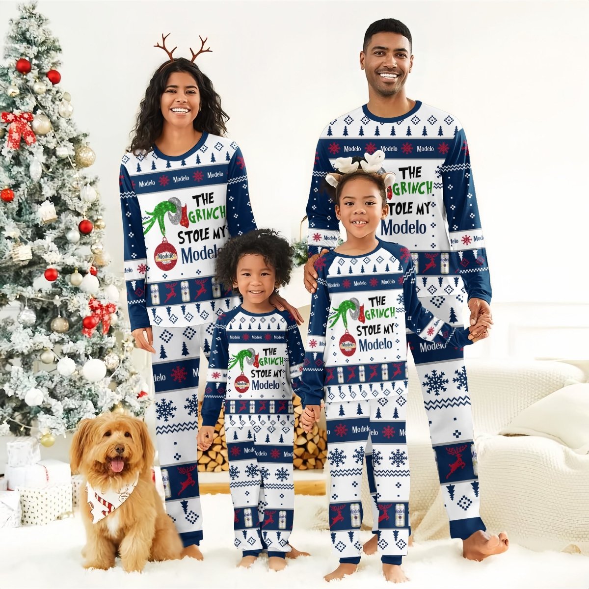 Modelo The Grinch Stole Family Pajamas Set - Flexiquor.com