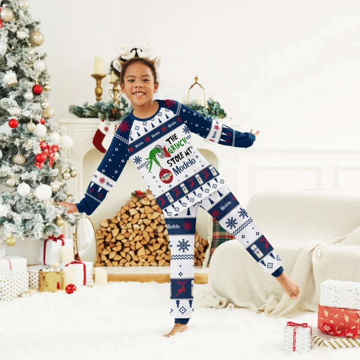 Modelo The Grinch Stole Family Pajamas Set - Flexiquor.com