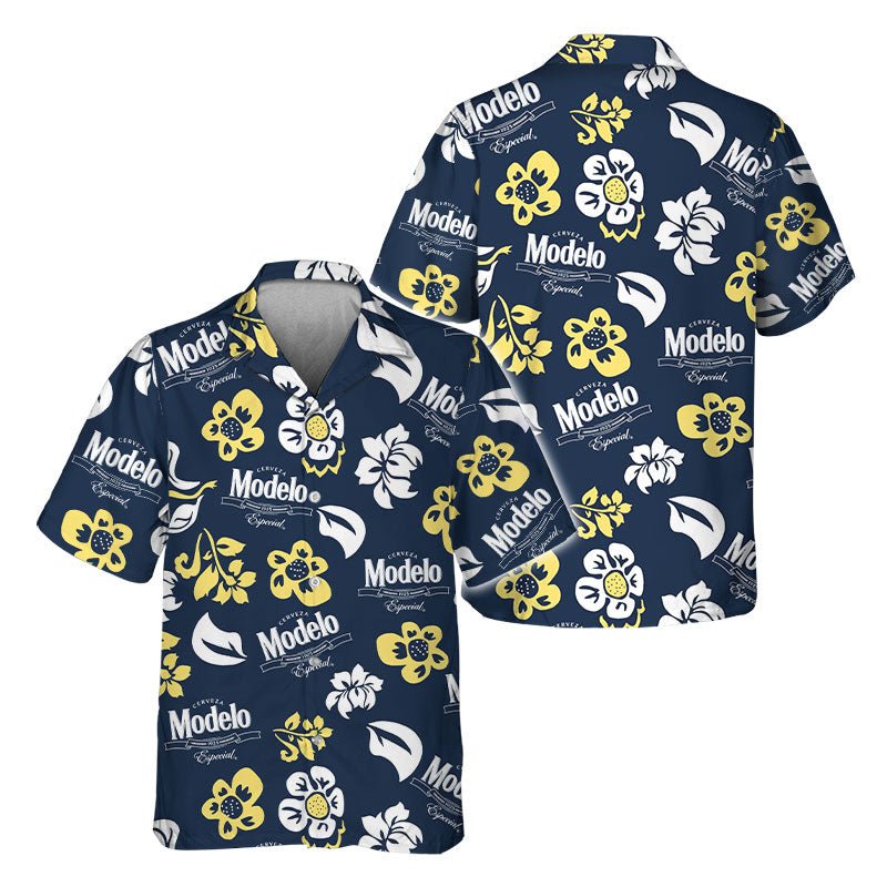 Modelo Tropical Garden Hawaiian Shirt - Flexiquor.com