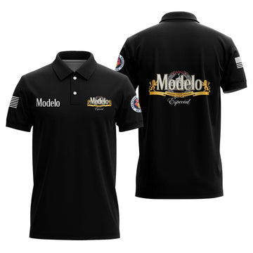 Modelo USA Flag Polo Shirt - Flexiquor.com