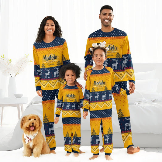 Modelo Winter Reindeer Family Pajamas Set - Flexiquor.com