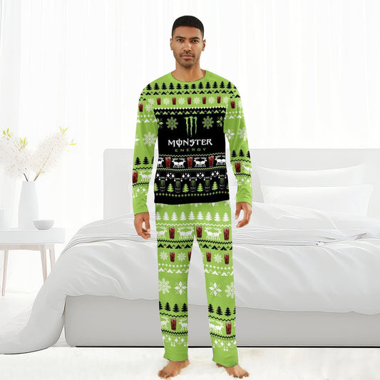 Monster Christmas Scenes Family Pajamas Set - Flexiquor.com