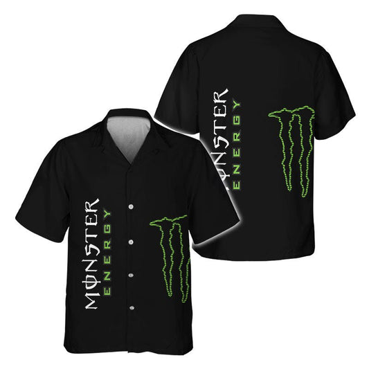Monster Retro Graphic Hawaiian Shirt - Flexiquor.com