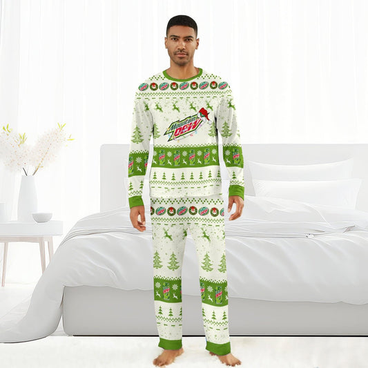 Mountain Dew Christmas Reindeer Family Pajamas Set - Flexiquor.com