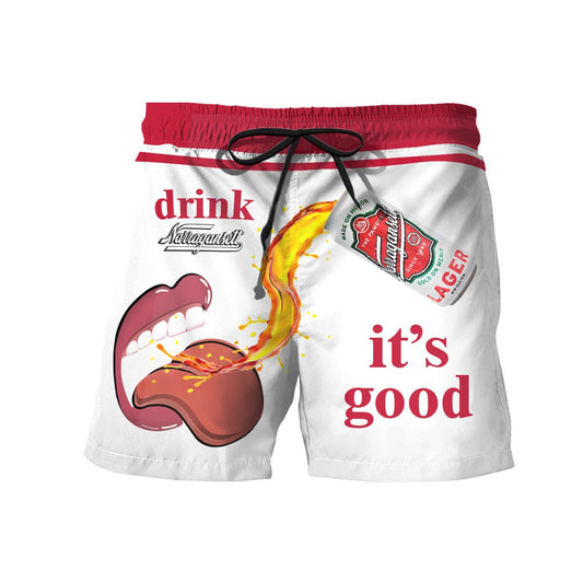 Let's Drink Narragansett Swim Trunks - Flexiquor.com