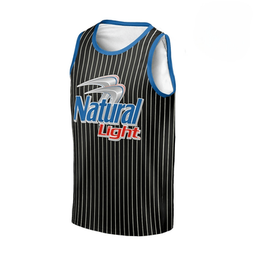 Natural Light Striped Men's Tank Top - Flexiquor.com