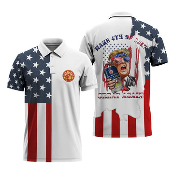 New Belgium Donald Trump Independence Day Polo Shirt - Flexiquor.com