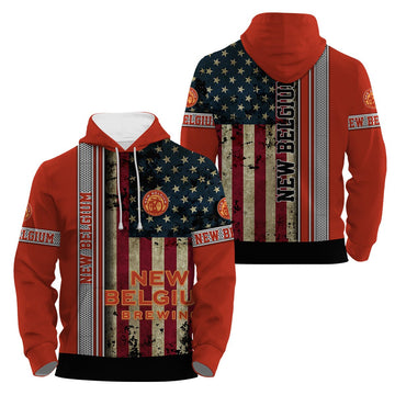 New Belgium Stainless Steel American Flag Hoodie & Zip Hoodie - Flexiquor.com