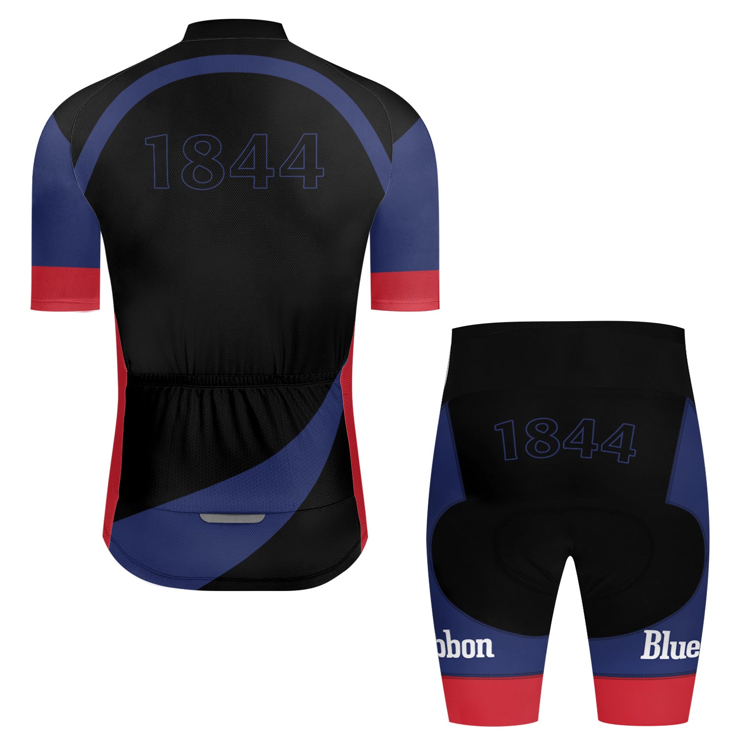 Pabst Blue Ribbon 1844 Men's Cycling Jersey Set - Flexiquor.com