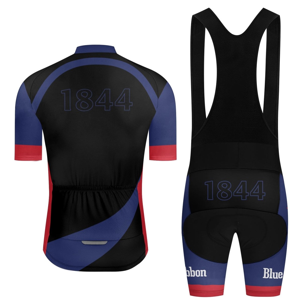 Pabst Blue Ribbon 1844 Men's Cycling Jersey Set - Flexiquor.com