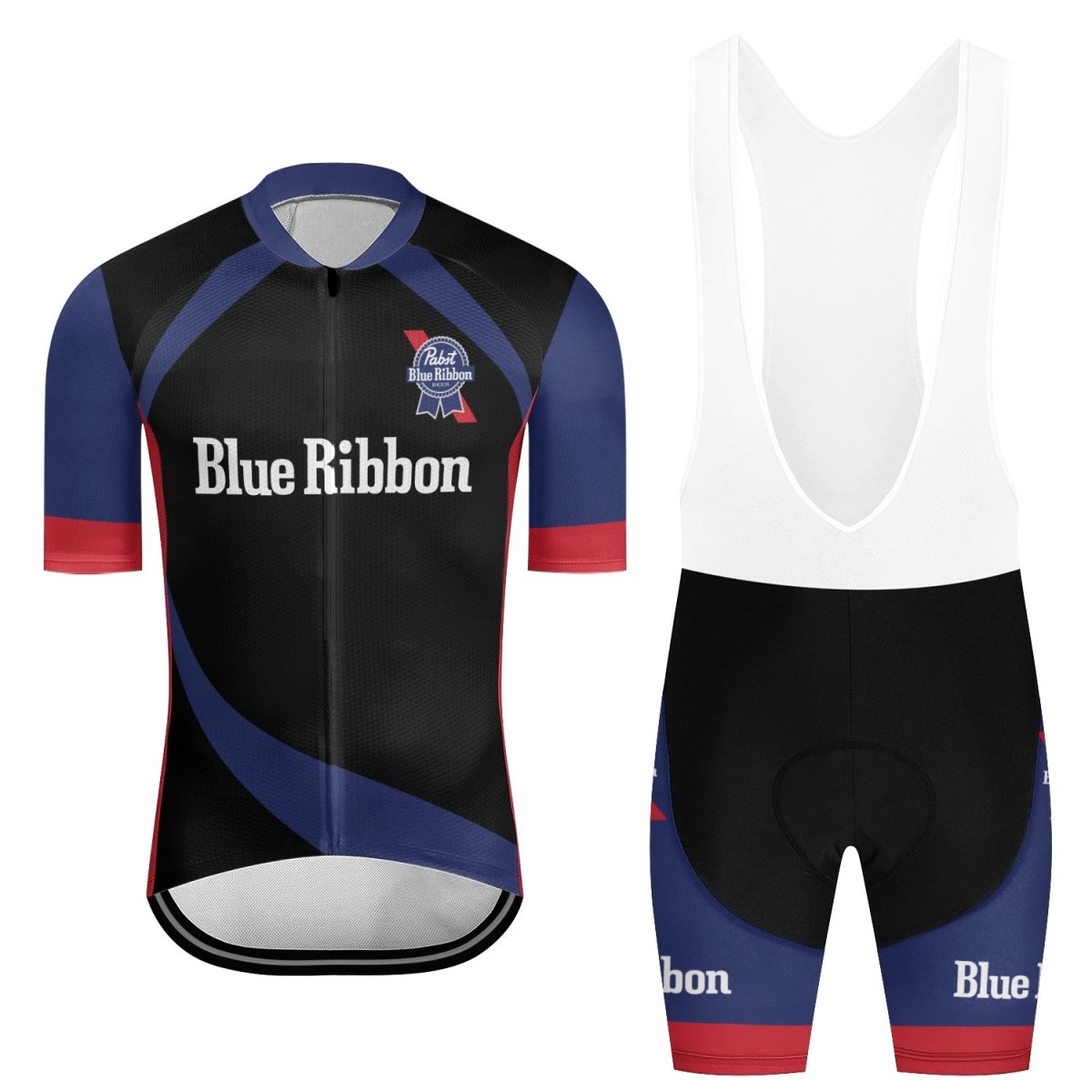 Pabst Blue Ribbon 1844 Men's Cycling Jersey Set - Flexiquor.com