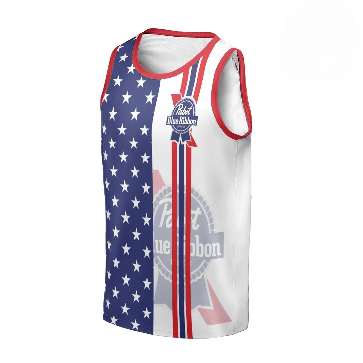 Pabst Blue Ribbon American Flag Men's Tank Top - Flexiquor.com