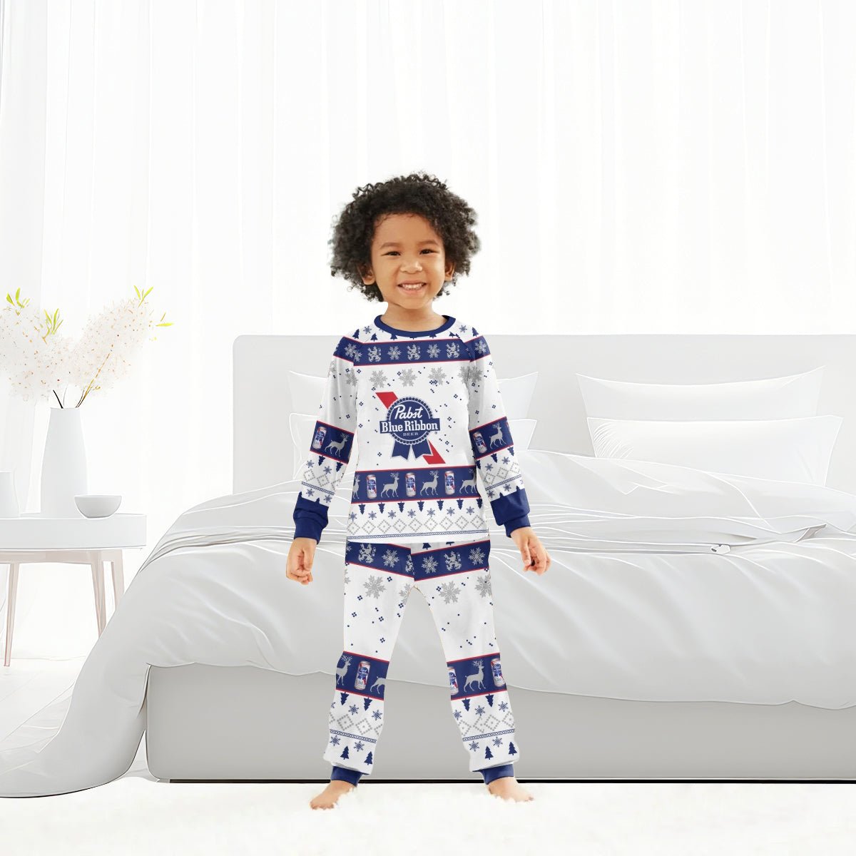 Pabst Blue Ribbon Christmas Family Pajamas Set - Flexiquor.com