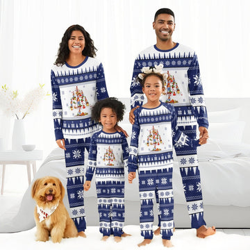 Pabst Blue Ribbon Christmas Tree Family Pajamas Set - Flexiquor.com