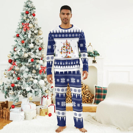 Pabst Blue Ribbon Christmas Tree Family Pajamas Set - Flexiquor.com