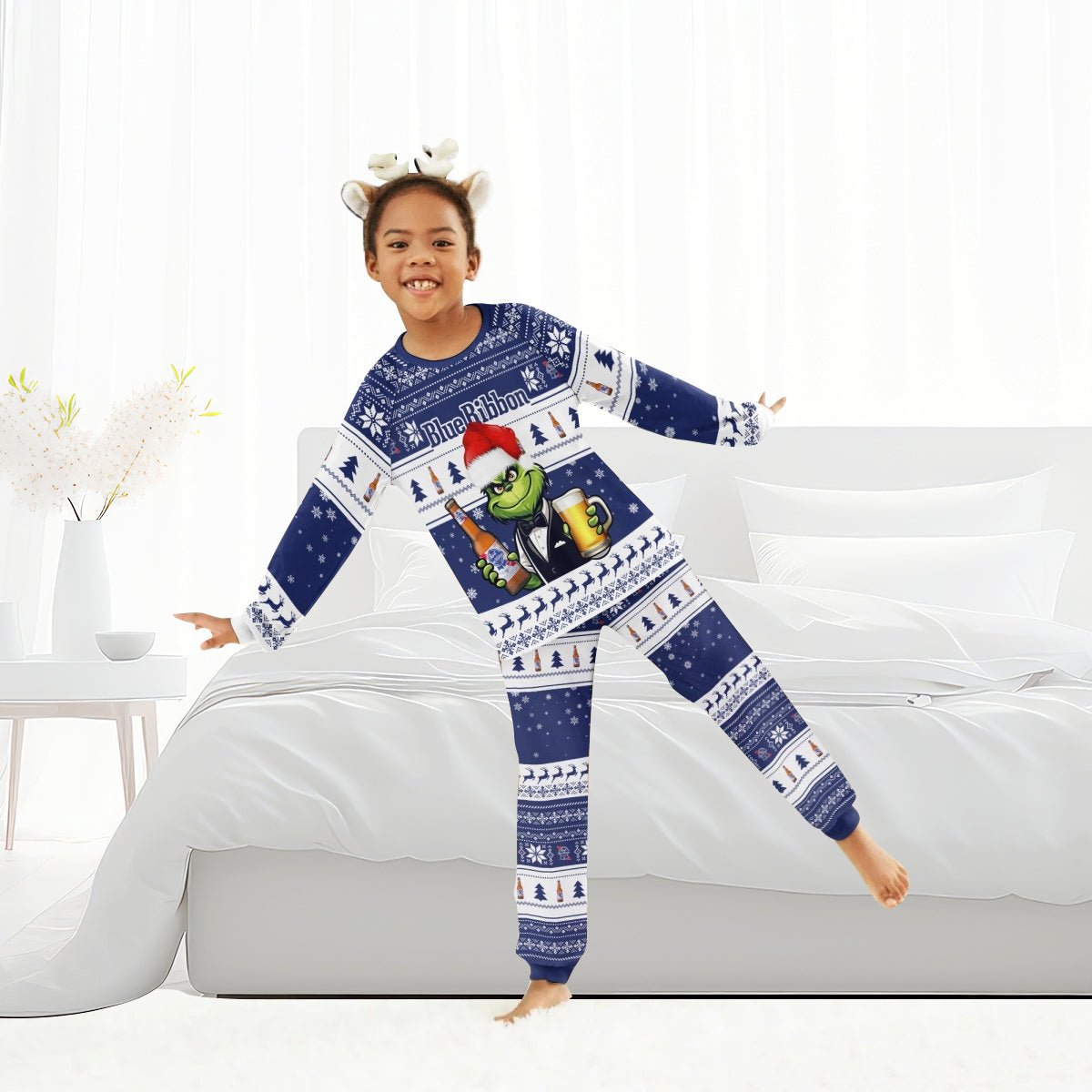 Pabst Blue Ribbon Family Pajamas Set - Flexiquor.com