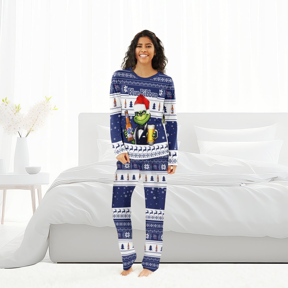 Pabst Blue Ribbon Family Pajamas Set - Flexiquor.com