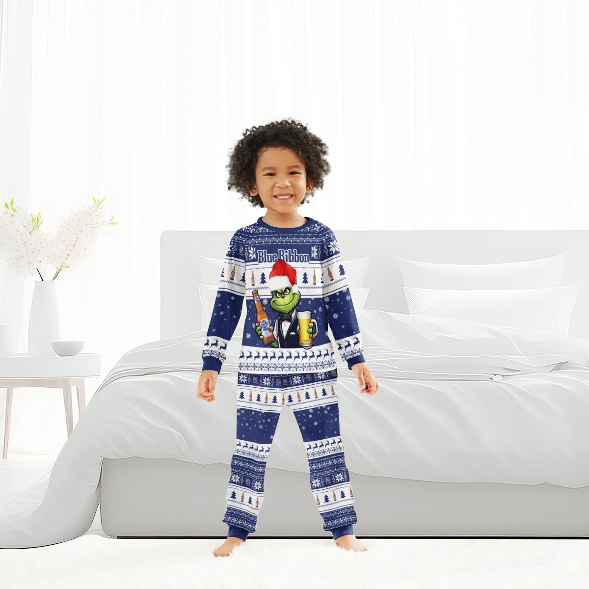 Pabst Blue Ribbon Family Pajamas Set - Flexiquor.com
