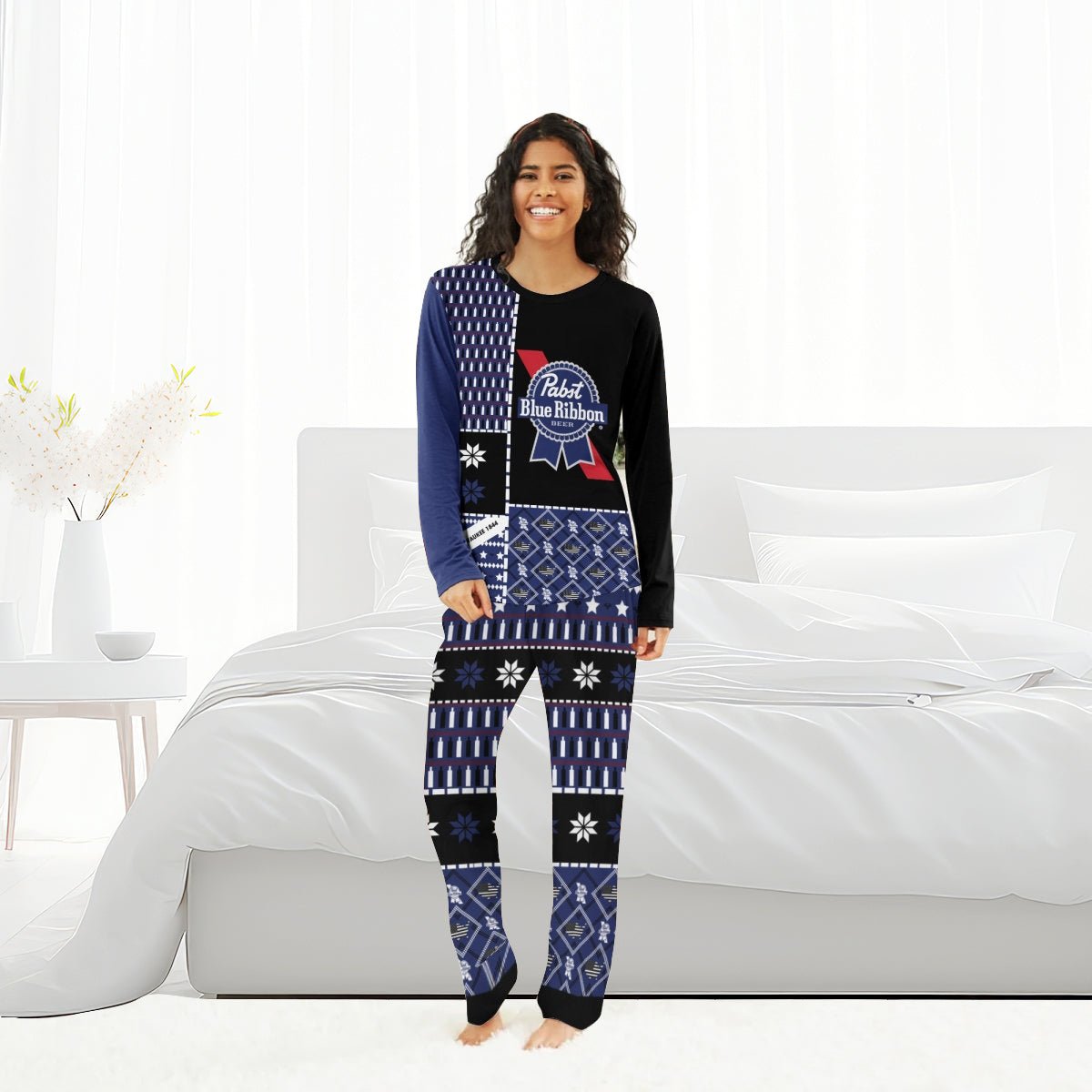 Pabst Blue Ribbon Family Pajamas Set - Flexiquor.com
