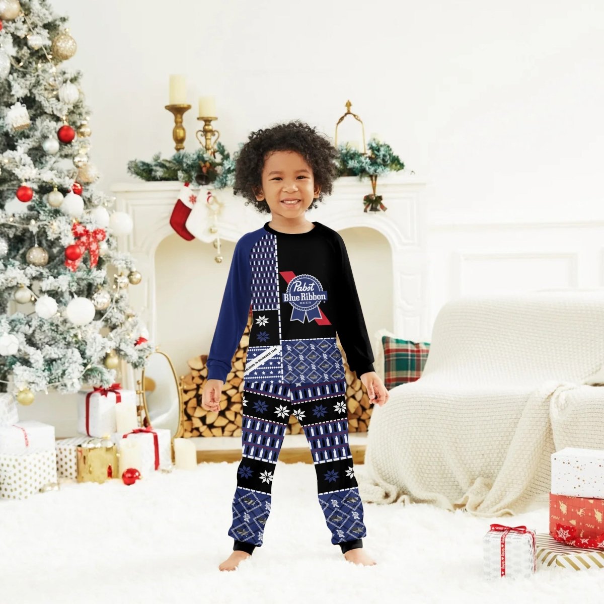 Pabst Blue Ribbon Family Pajamas Set - Flexiquor.com