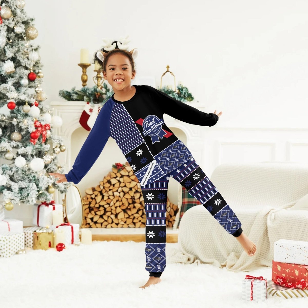 Pabst Blue Ribbon Family Pajamas Set - Flexiquor.com